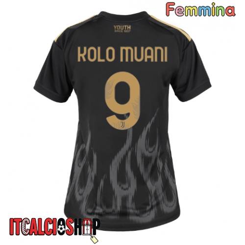 Juventus Randal Kolo Muani #9 Terza Maglia Femmina 2026-27 Manica Corta
